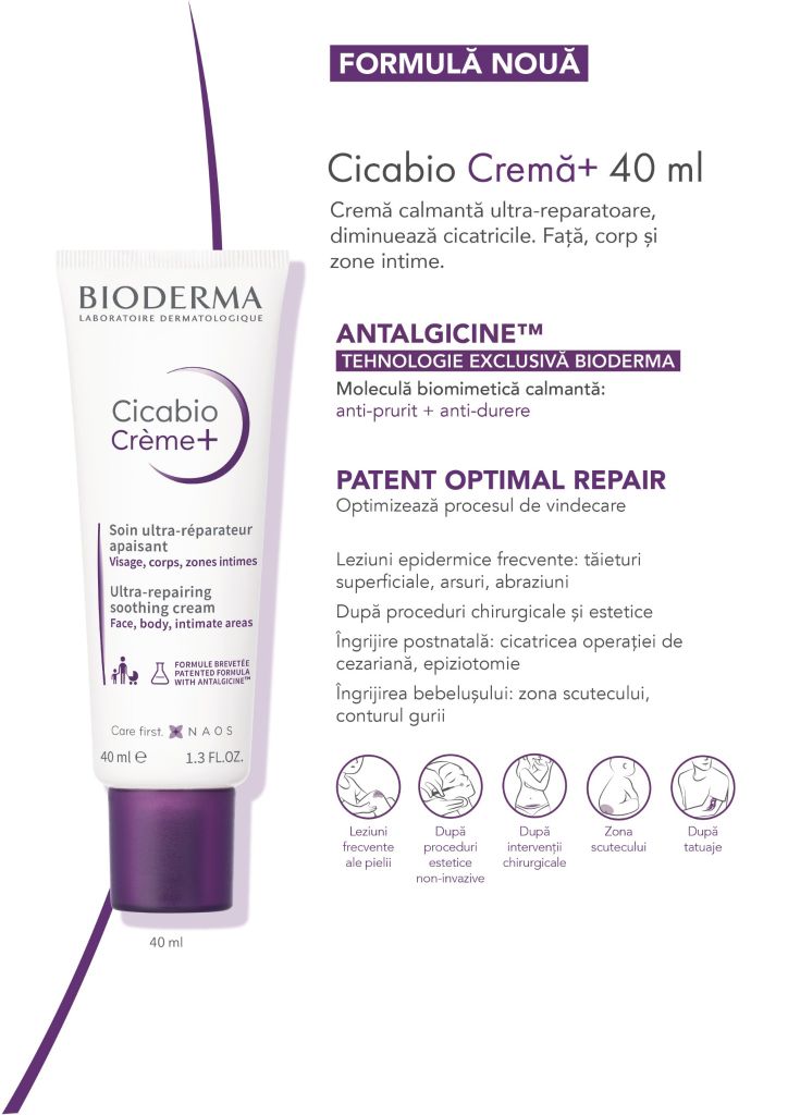 Kem Phục Hồi Bioderma Cicabio 40ml
