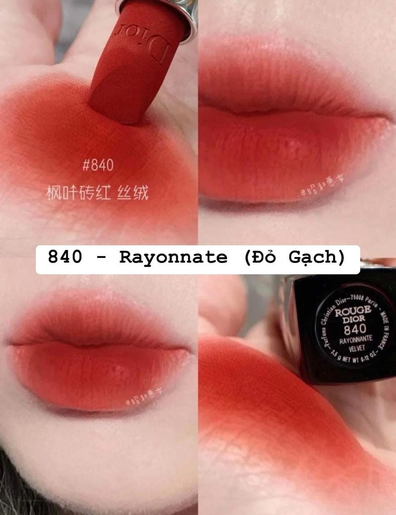 Son Thỏi Dior Rouge #840 Velvet ( Ko Tđ) Mẫu Mới