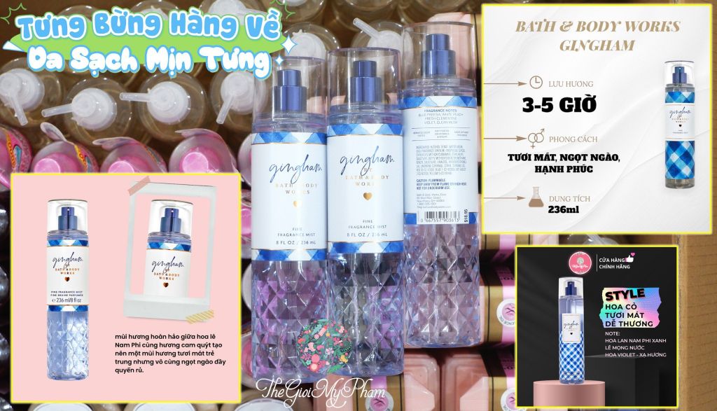 Xịt Thơm BBW #Ginghan 236ml