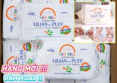 Bông Tẩy Trang Lily Bell 222 miếng