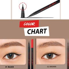 Bút Kẻ Mắt Clio Superproof Brush Liner Kill Brown #02 Brown