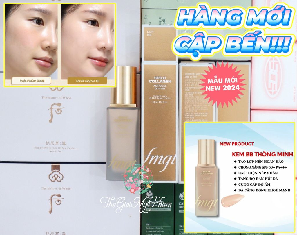 Nền Gold Collagen FMGT 40ml Sun BB