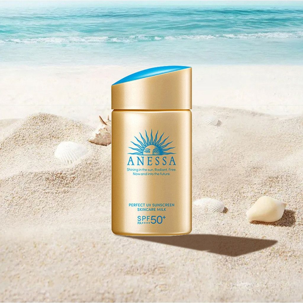 Sữa Chống Nắng Anessa Dưỡng Da Kiềm Dầu 60ml #Vàng (Mẫu 2024 có hộp) - Ko Tđ