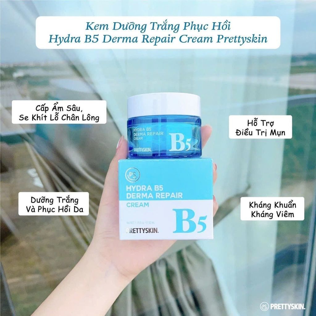 Kem Dưỡng Phục Hồi Prettyskin Hydra B5 Derma Repair 52ml