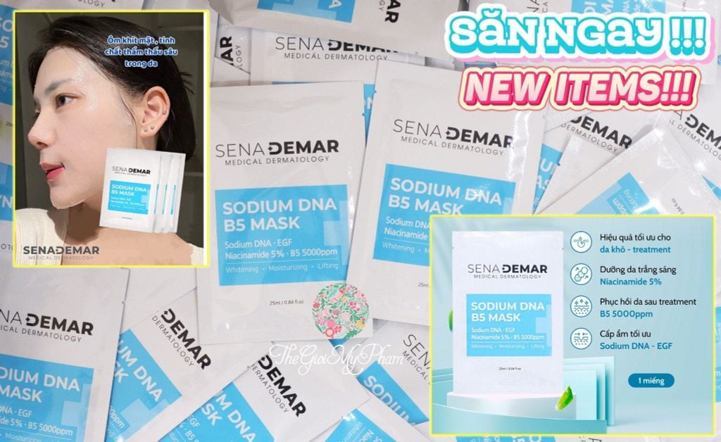 Mặt Nạ Sena Demar Sodium DNA B5 Hàn Quốc