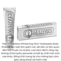 Kem Đánh Răng Marvis Smokers Whitening Mint 85ml