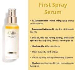 Xịt Khoáng Cấp ẩm Căng Bóng Da D'Alba White Truffle First Spray Serum 100ml (Vàng)