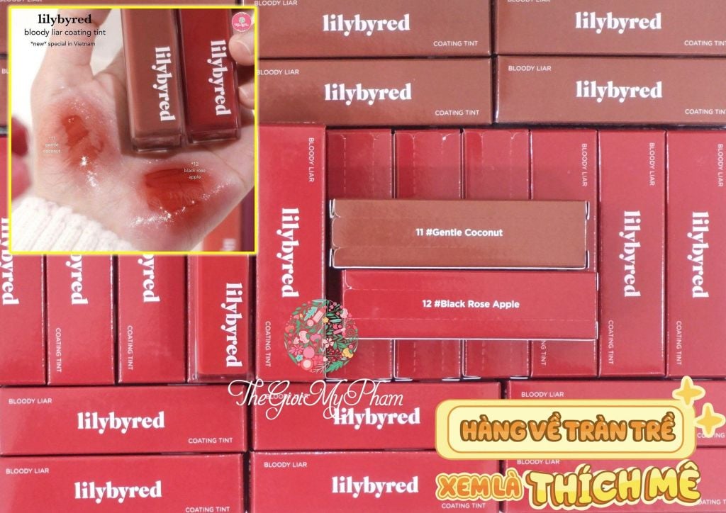 Son Kem Bóng Lì Lilybyred Bloody Liar Coating Tint #12