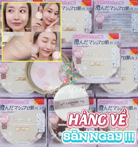 Phấn Canmake Marshmallow Finish Powder Abloom #02