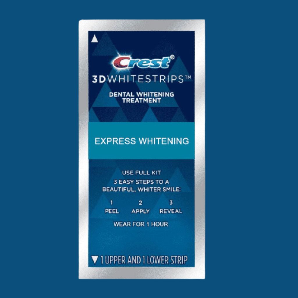 Crest 3D White - Miếng dán trắng răng 60 phút #Express Whitening