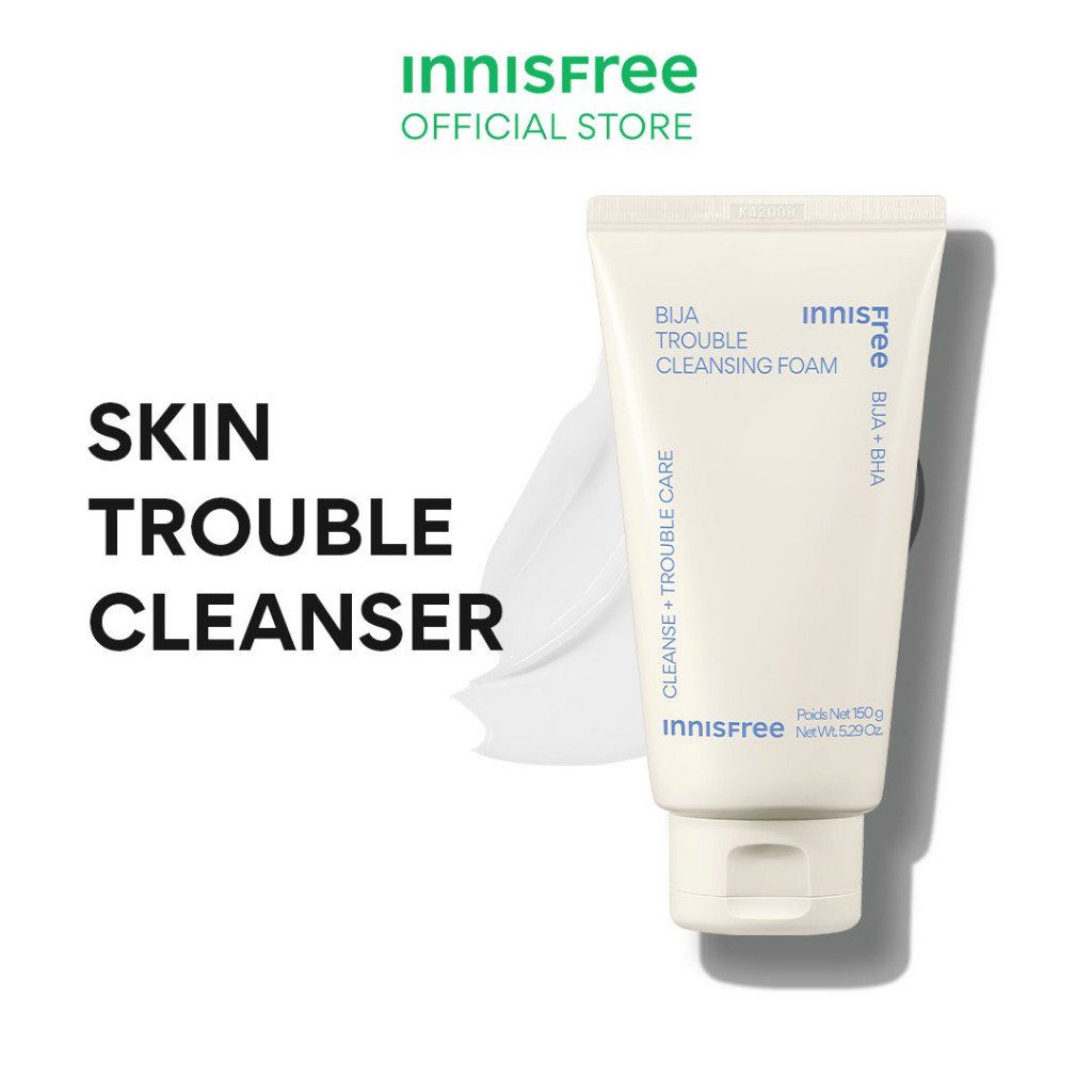 Sữa Rửa Mặt Innisfree Bija Trouble Cleansing Foam 150g (Mẫu Mới)