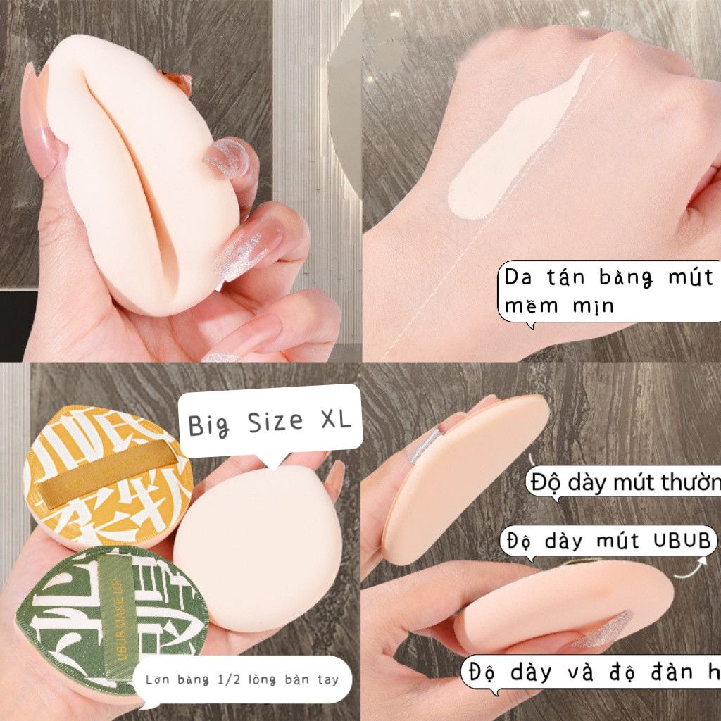 Mút Trang Điểm Tán Kem Nền Nội Địa Trung (Có Hộp)