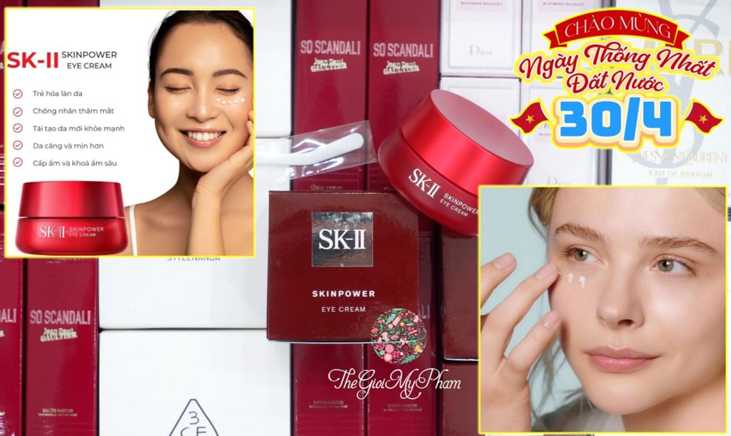 SK-II - Skin Power Eye Cream 15g (Đỏ) Ko tđ