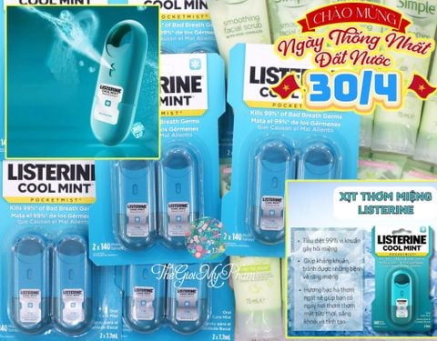 Xịt Thơm Miệng Listerine ( Cặp 2 cái )