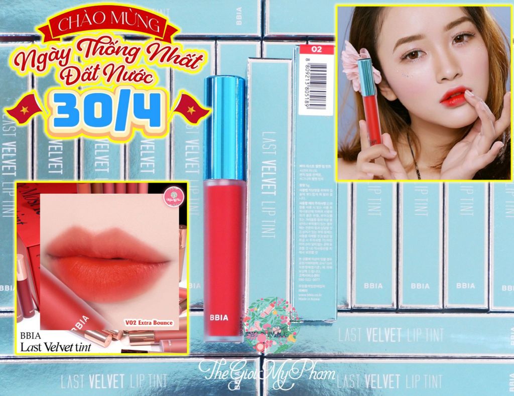 Son kem Bbia Last Velvet Lip Tint 02