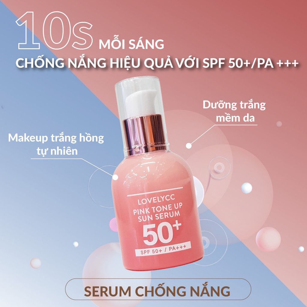 Serum Chống Nắng LovelyCC Pink Tone Up Sun 30g