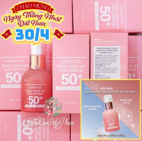 Serum Chống Nắng LovelyCC Pink Tone Up Sun 30g