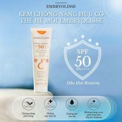 Kem Chống Nắng UV Phổ Rộng Embryolisse Crème Solaire SPF50 PA++++ 100ml