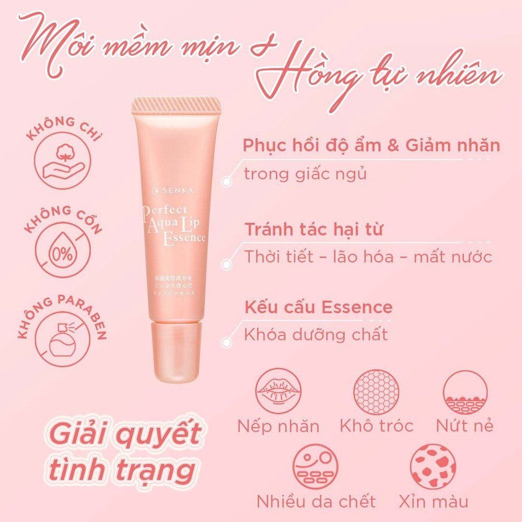 Tinh Chất Dưỡng Môi Senka Senka Perfect Aqua Lip Essence 10g