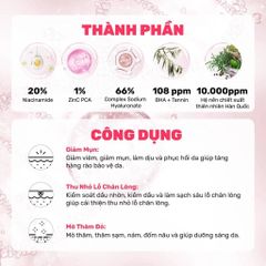 Serum Derladie Niacinamide 20% Giảm Mụn, Mờ Thâm Đỏ 30ml