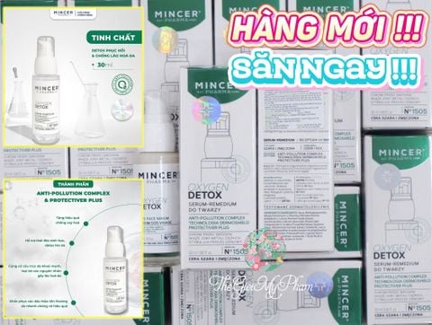 Tinh Chất Mincer Pharma Detox Phục Hồi, Ngừa Lão Hoá 30ml Oxygen Detox SOS Face