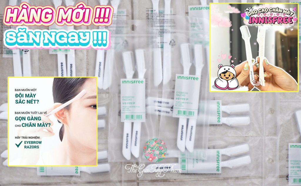 Dao Cạo Mày Innisfree Eyebrow Razors 2P