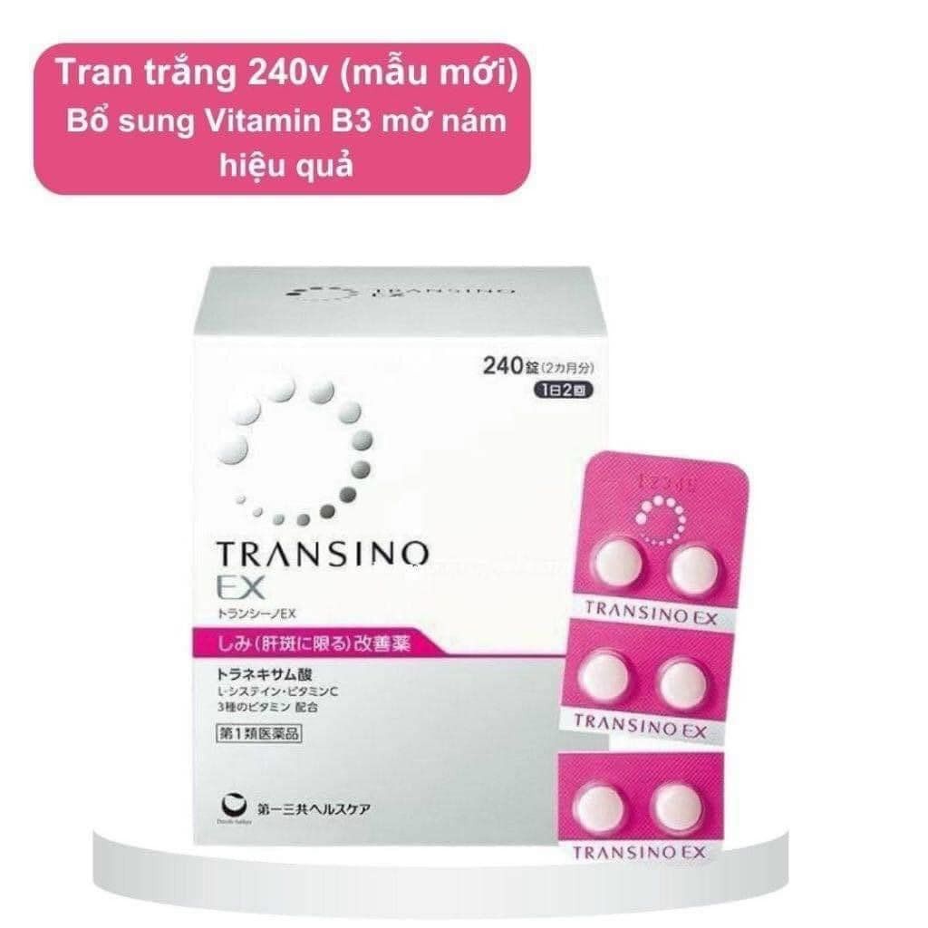 Viên Uống Trị Nám Transino EX 240 Viên (Mẫu Mới) Ko Tđ