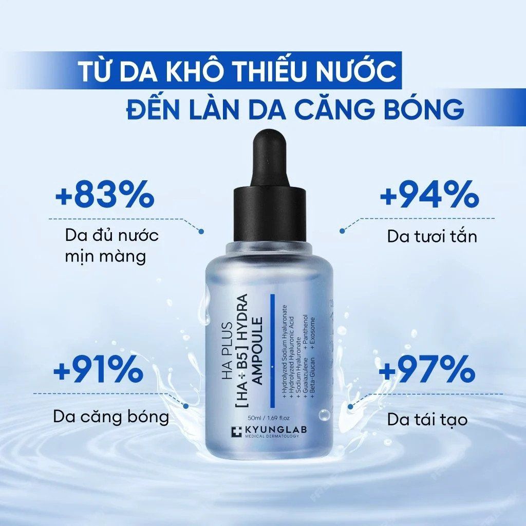 Tinh Chất Căng Bóng Da Kyung Lab HA Plus Hydra Ampoule 50ml