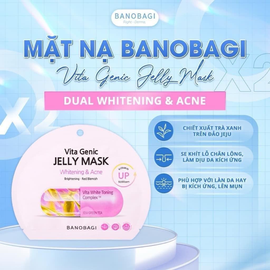 Banobagi - Nạ Whitening & Acne (Hồng)