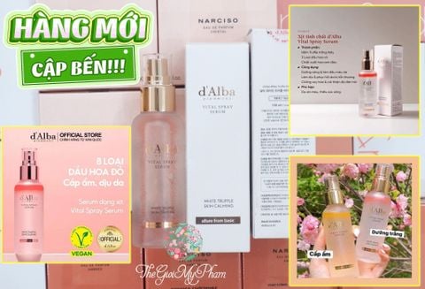 Xịt Khoáng Dưỡng Sáng Da, Chống Lão Hóa D'Alba White Truffle Vital Spray Serum 100ml (Hồng)