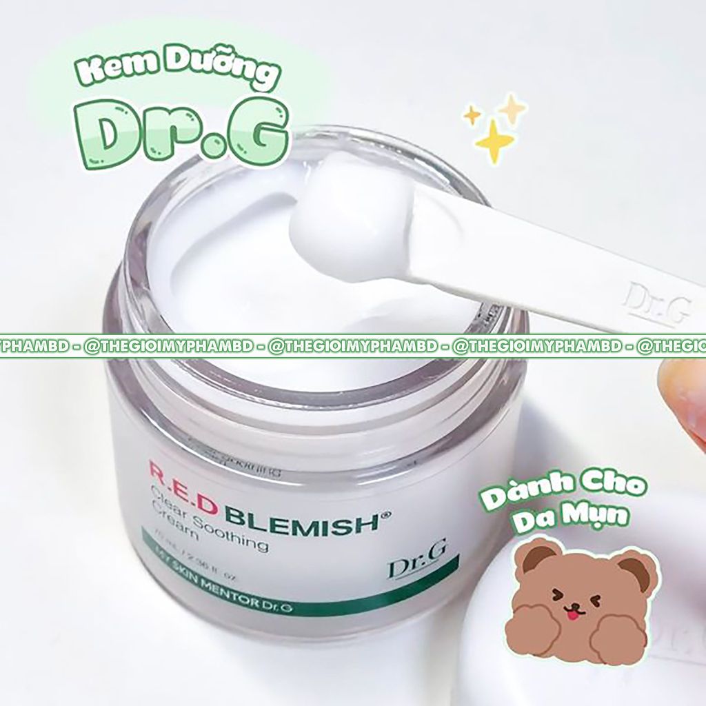Kem Dưỡng Dịu Da, Phục Hồi Và Giảm Đỏ Dr.G R.E.D Blemish Clear Soothing 70ml