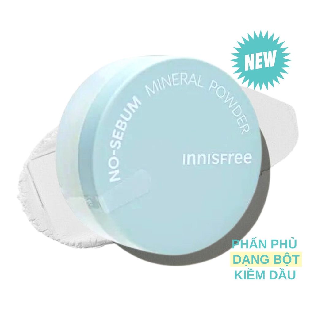 Phấn Phủ Bột Kiềm Dầu Innisfree No Sebum Mineral Powder 5g