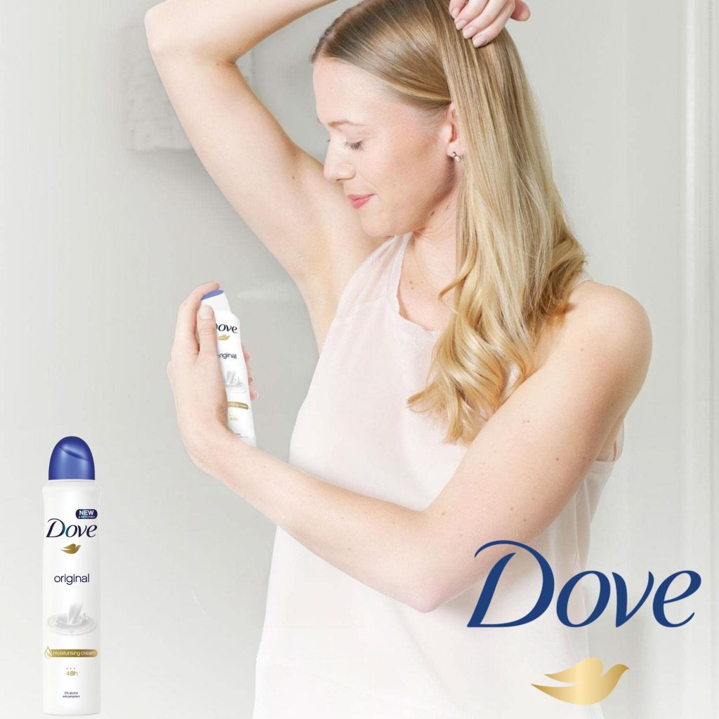 Xịt Khử Mùi Dove 48h 250ml #Original (Mẫu Mới)