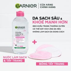 Garnier - Tẩy Trang 400ml #Hồng