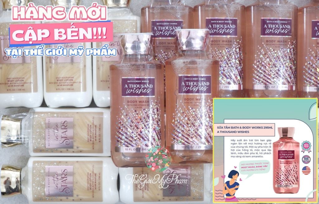 BBW - Gel Tắm 295ml #A Thousand Wishes (Mẫu mới)