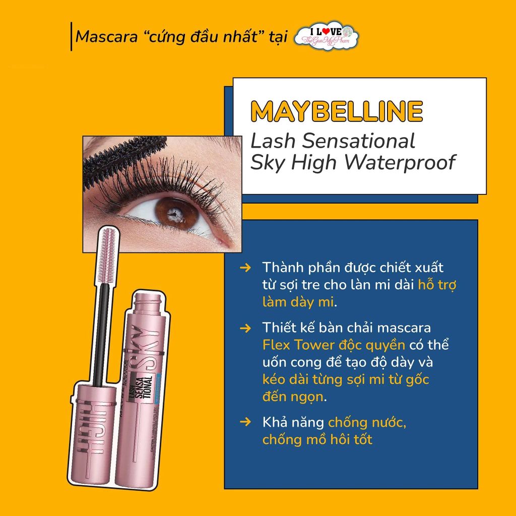Maybelline - MCR Dày&Dài Sky Hight 804