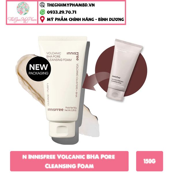 Sữa Rửa Mặt Innisfree Volcanic BHA Pore Cleansing Foam 150g