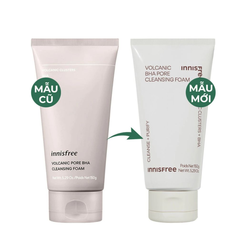 Sữa Rửa Mặt Innisfree Volcanic BHA Pore Cleansing Foam 150g