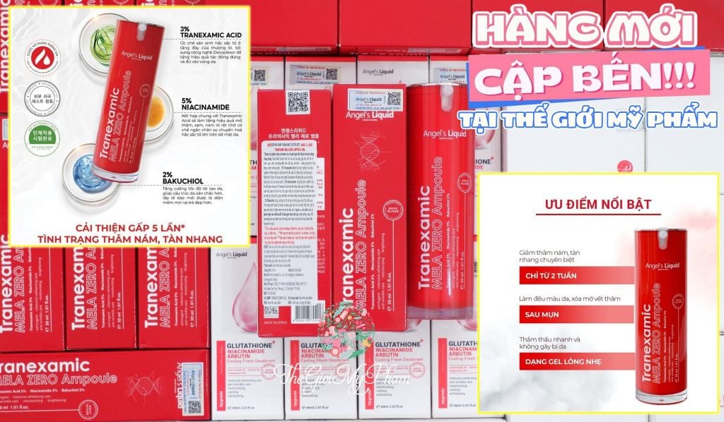 Tinh Chất Trị Nám Angel's Liquid Tranexamic Mela Zero Ampoule 30ml