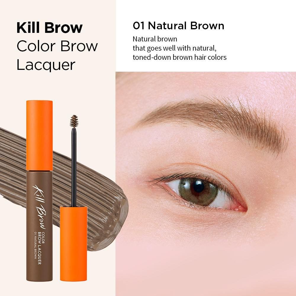 Mascara Chân Mày Clio Kill Brow Color Brow Lacquer #01 Natural Brown