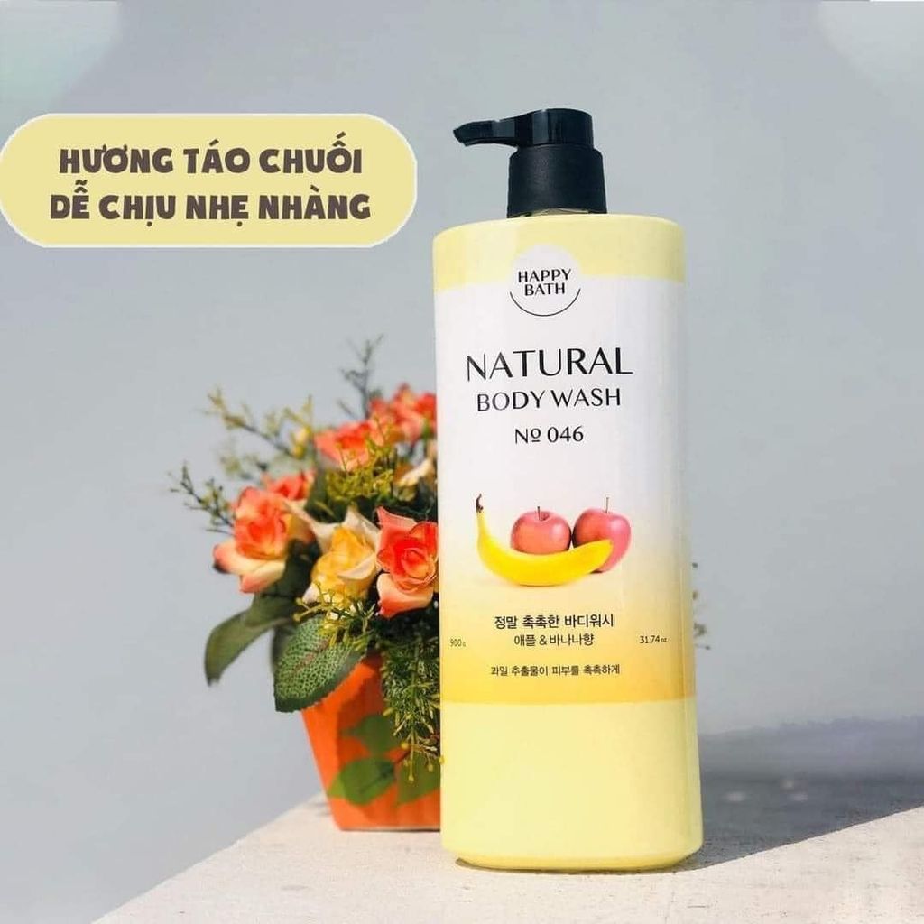 Sữa Tắm Happy Bath Natural 900g #Trái Cây