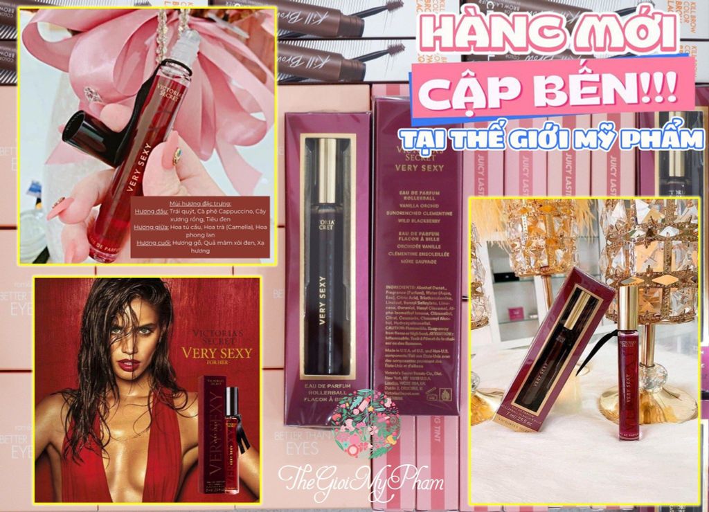 Nước Hoa Lăn Victoria's Secret Very Sexy - Đỏ 7ml