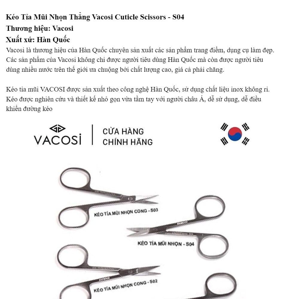 Kéo Tỉa Vacosi S04