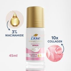 Lăn Khử Mùi Dove Sáng Da Niacinamide + Collagen 45ml