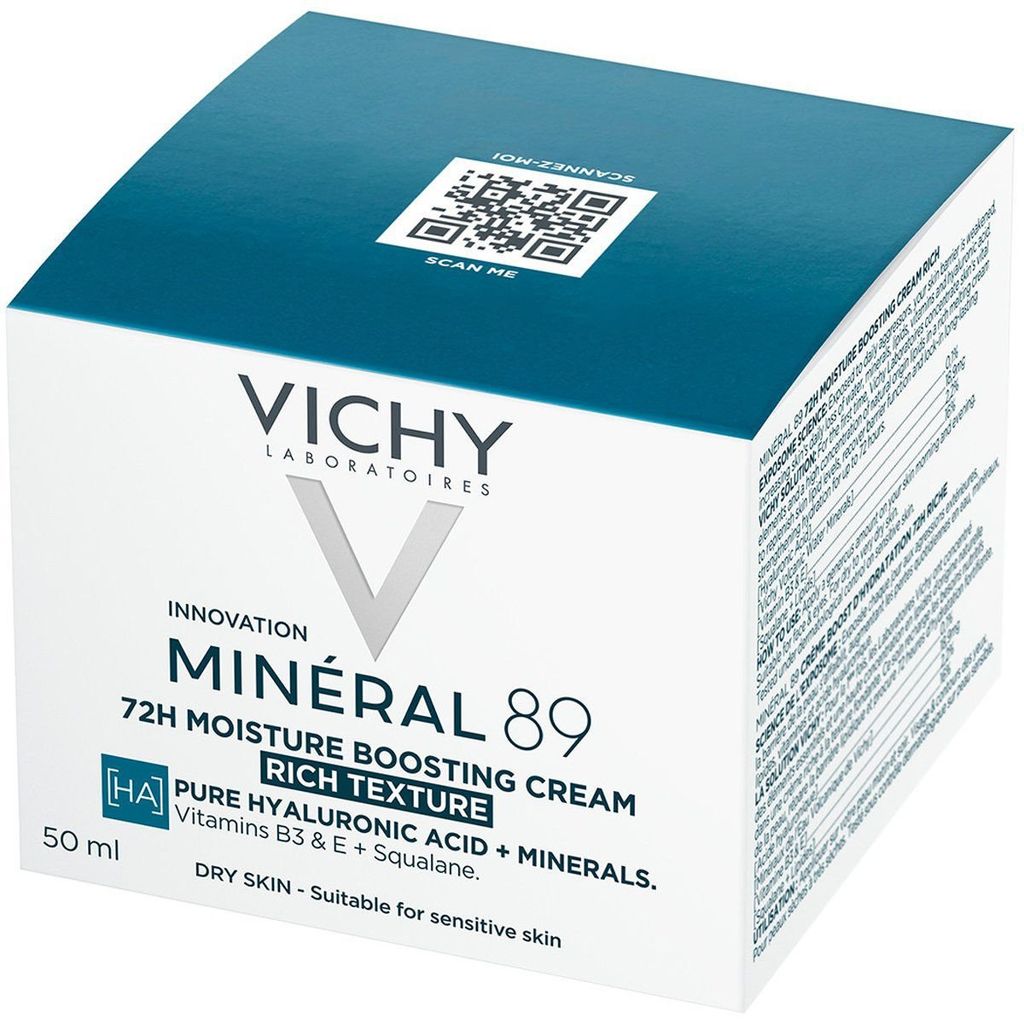 Kem Vichy Mineral 89 Cấp Ẩm Chuyên Sâu 72H 50ml #Rich (Ko Tđ)