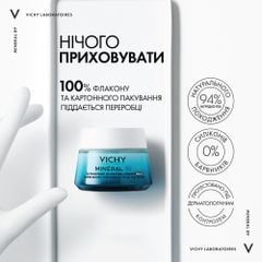 Kem Vichy Mineral 89 Cấp Ẩm Chuyên Sâu 72H 50ml #Rich (Ko Tđ)