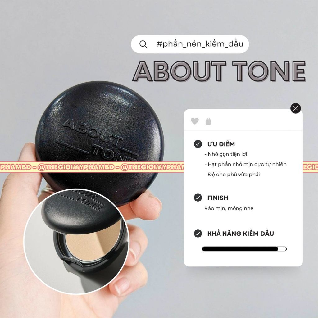 Phấn Phủ Dạng Nén About Tone Blur Effect #03 Natural