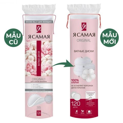 Bông Tẩy Trang Ya Samaya Cotton Pads 120 Miếng