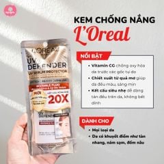 Loreal - KCN UV Defender UV Serum 50ml #Gạch Đỏ (Mẫu Mới Có Hộp)