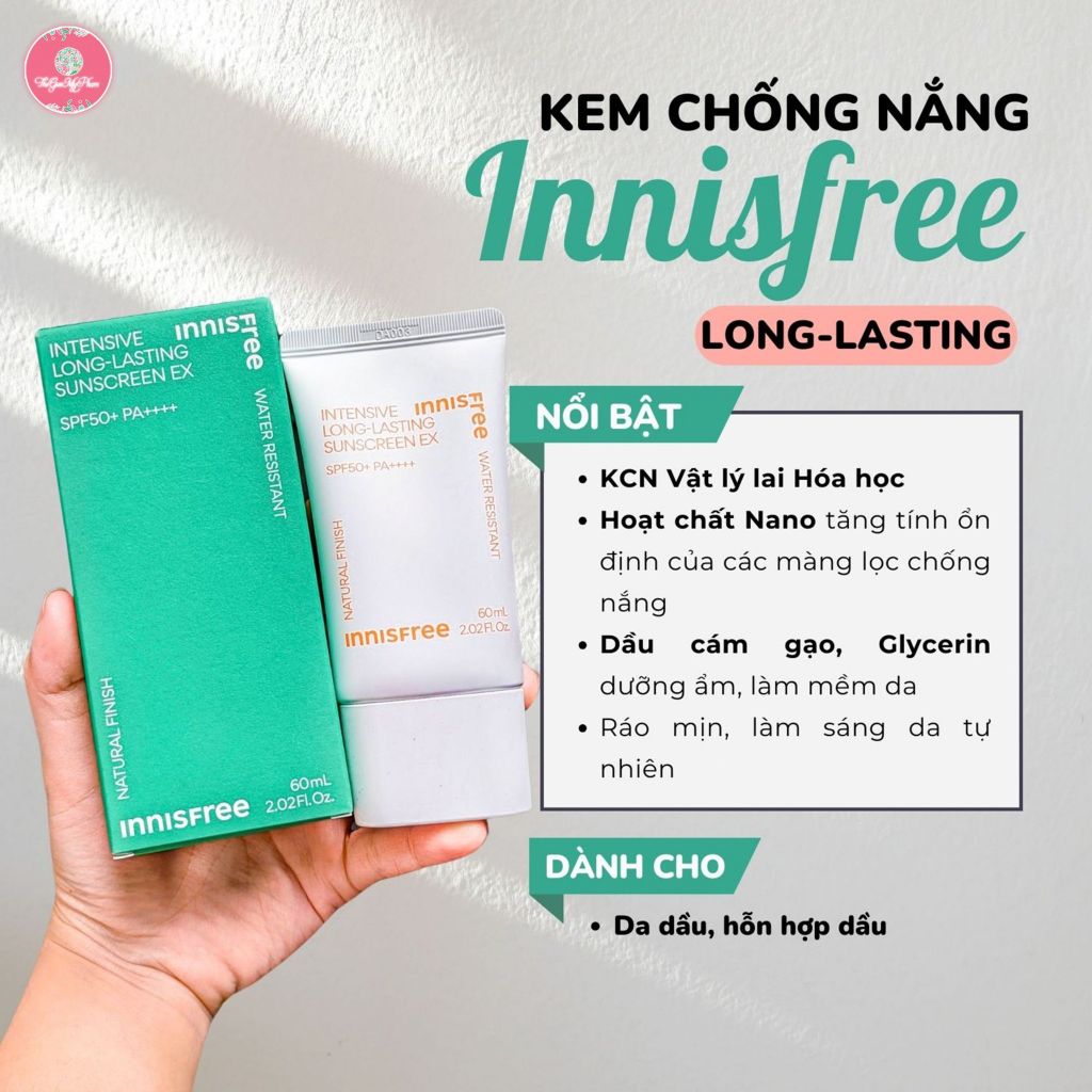 Kem Chống Nắng Innisfree Intensive Long Lasting Sunscreen EX 60ml